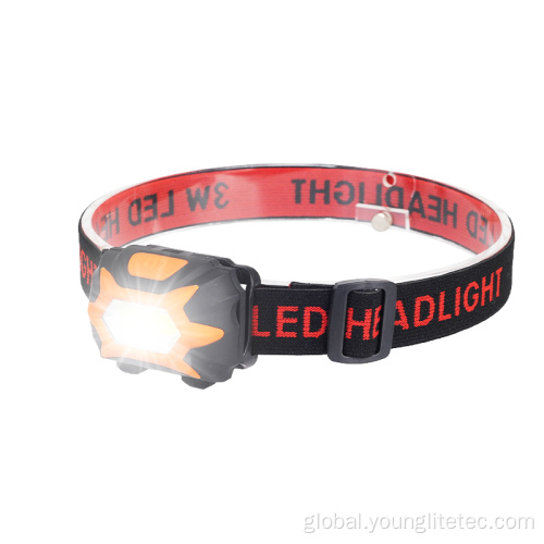 Plastic Headlight Lens Headlamp dry battery adjustable angle 3 led modes headlamp Factory